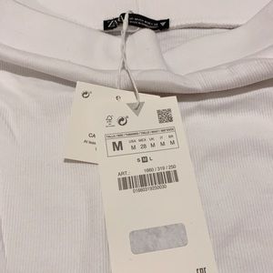 Zara white knit skirt Size M